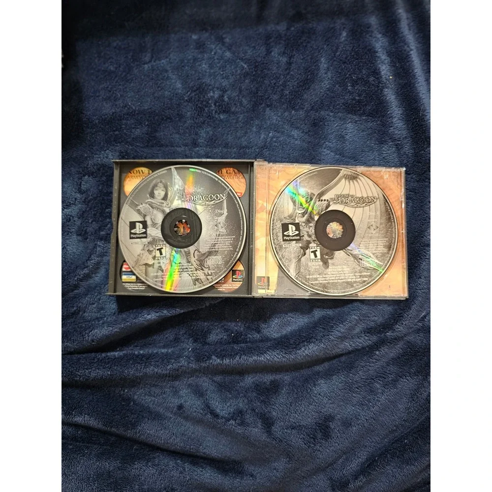 The Legend of Dragoon PS1 PlayStation 1 Black Label 4-Disc Set Complete JRPG